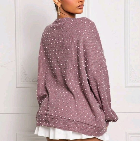 ComfortableCasual Autumn/Winter Oversized Butterfly Tie-Up Design Regular Jacket - Picture 4 of 4